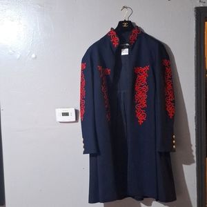 COPY - Chanel over jacket red and blue size 38 limited edition